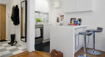 Дизайн квартир с малыми габаритами в Швеции - квартира 27 кв м